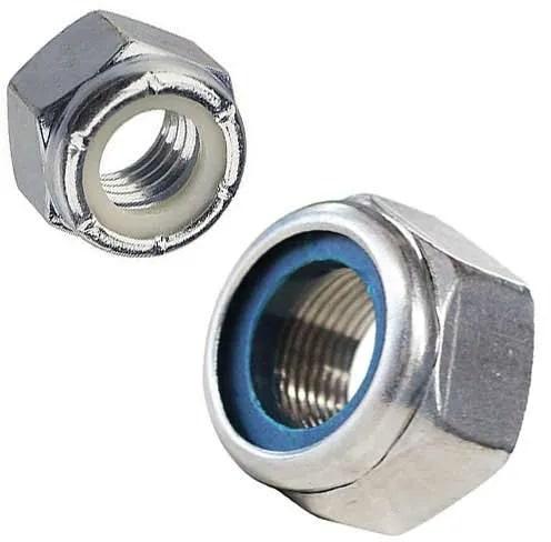 Stainless Steel Nylock Nuts, for Fitting Use, Length : 1-10mm