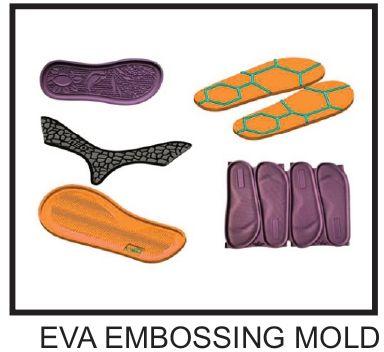 Polished EVA Embossing Mould, for Reliable, Robust Construction, Easy To Use, Dimension (LxWxH) : 285x80x275mm