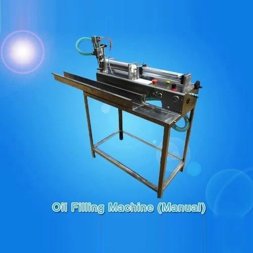 Electric Stainless Steel Manual Oil Filling Machine, Voltage : 220V