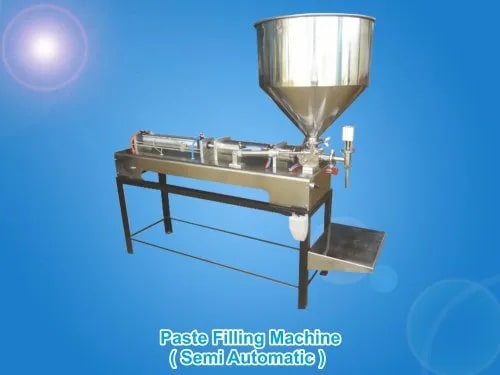 Semi Automatic Cream Filling Machine, Capacity : 500 - 2000 Bottles / Hour