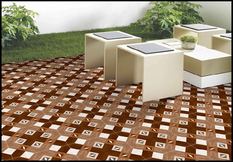 400x400mm Digital Parking Tiles, Technique Double Loading, INR 210