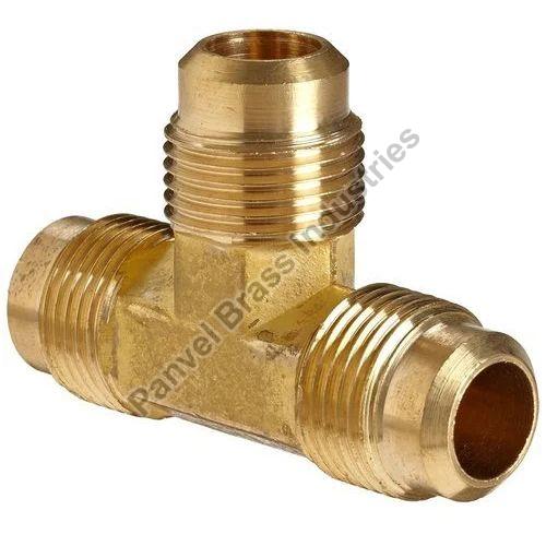 Brass Flare Tee, for High Strength, Thread Size : 20-32 Mm