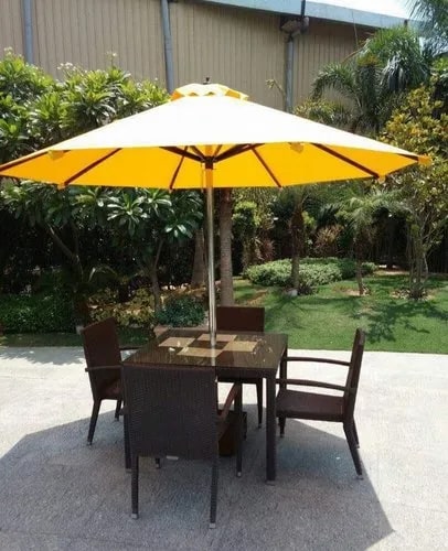 Plain Polyester Round Garden Umbrella, Size : 8 Fet