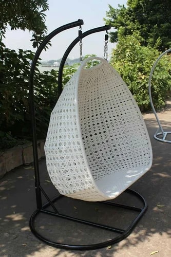 Aluminium White Hanging Chair