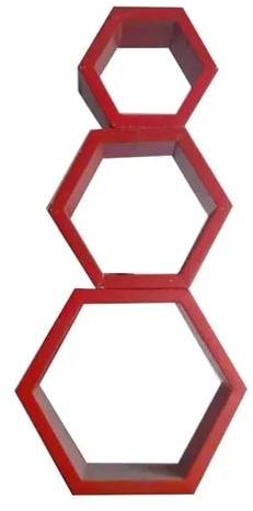 Hexagon MDF Wooden Wall Shelves, Feature : Attractive Design, Fine Finishing, Smooth Surface