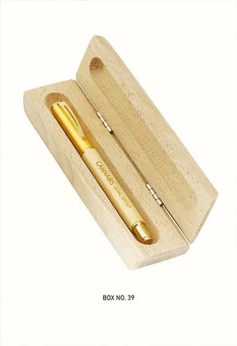 Rectangular Polished Wooden Pen Box, for Gifting, Style : Modern