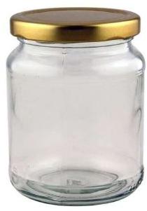 Plain Polished Glass Jam Jar, Cap Material : Metal