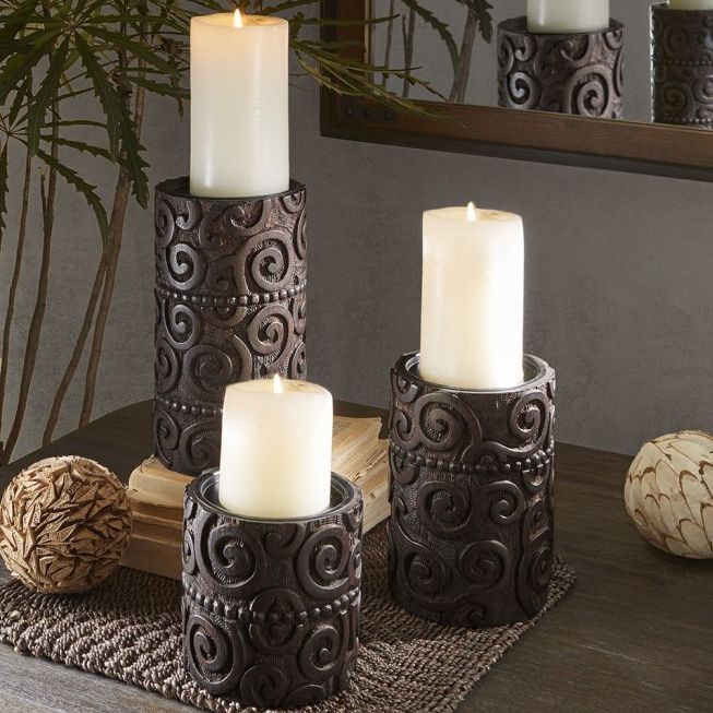Wooden Antique Candle Stand, Technique : Handmade