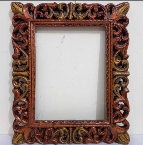 wooden carved photo frame