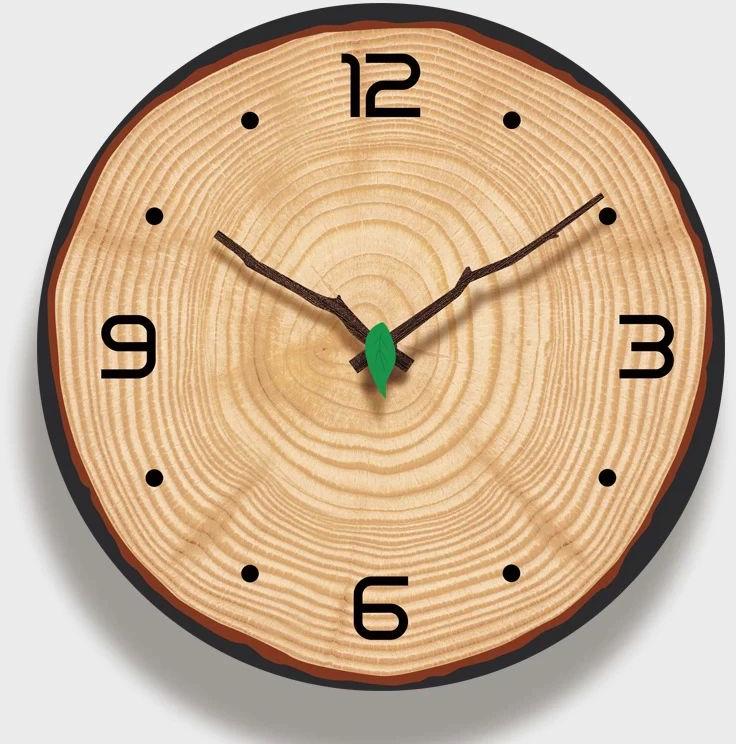 Wooden Log Clock