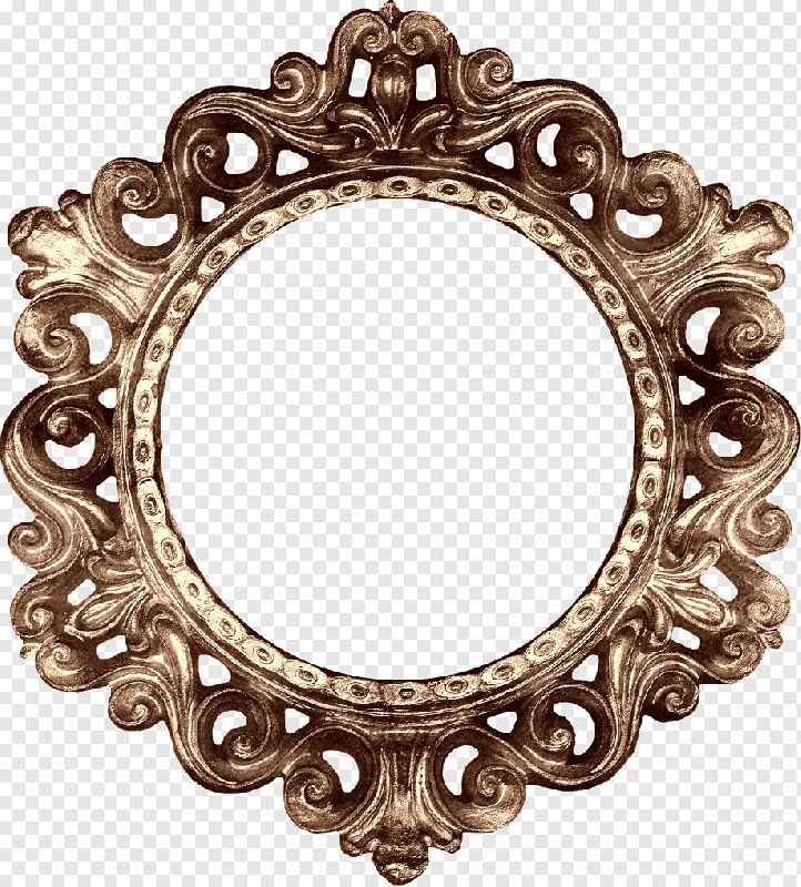 Wooden Round Photo Frame