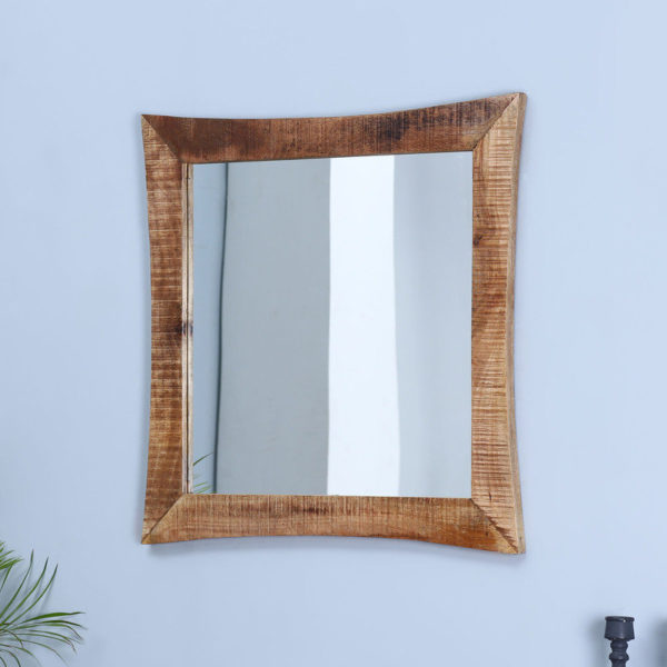 Polished Wooden Square Mirror Frame, Size : Multisize