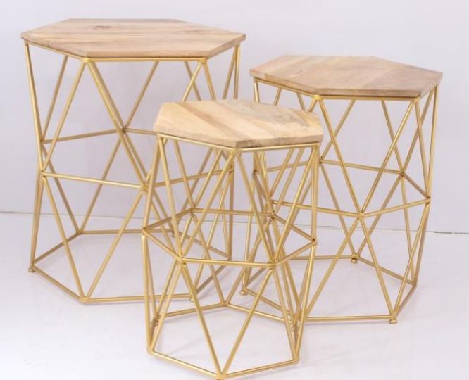 Hexagon Side Table