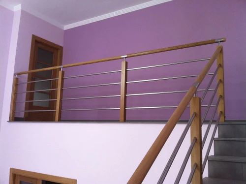 Coated Wooden Steel Railing, Feature : Durable, Highly Durable, Rust Proof