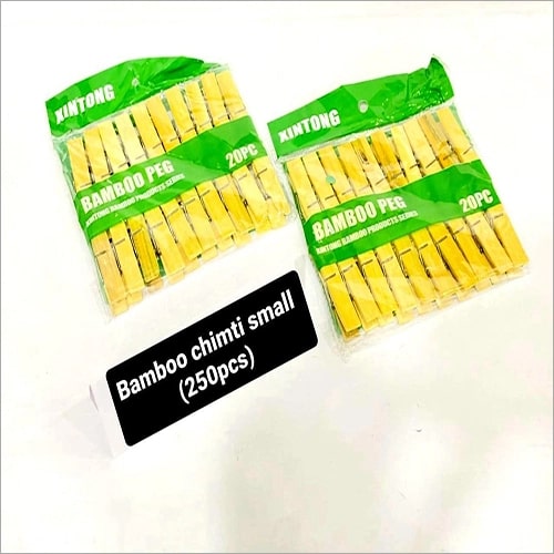 Kintong Coated Bamboo Cloth Clips, Feature : Light Weight, Unbreakable