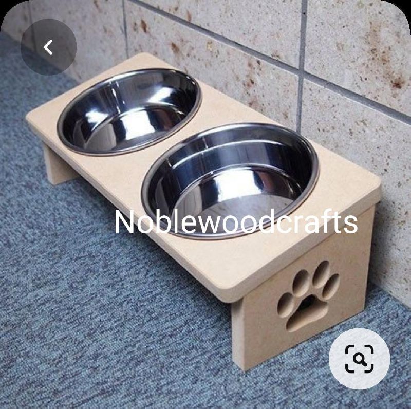 Wooden Dog Food Stand, Color : Brown