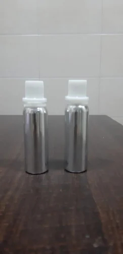 25ml Anodized Aluminium Bottle, for Storing Liquid, Color : Metalic, Shiny Silver