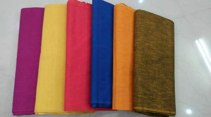 2 ply colour maslin khadi cotton fabric