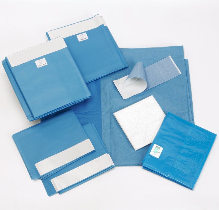 Cotton Drape Sets, for Hospital, Color : Blue
