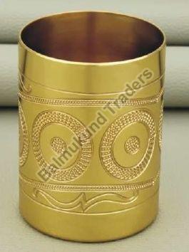 Polished Carved R-203 Brass Glass, Size : Standard