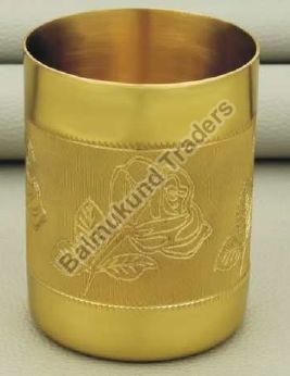 Polished Carved R-204 Brass Glass, Size : Standard