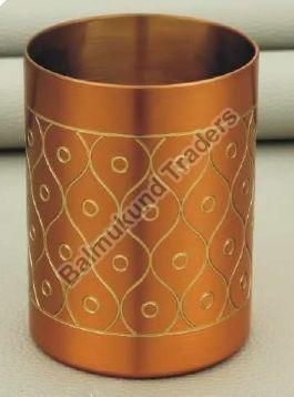 Polished Carved R-217 Brass Glass, Size : Standard