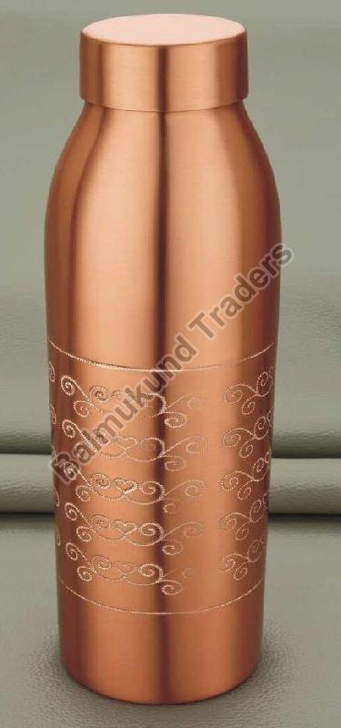 Carved R-51 Copper Water Bottle, Storage Capacity : 1ltr
