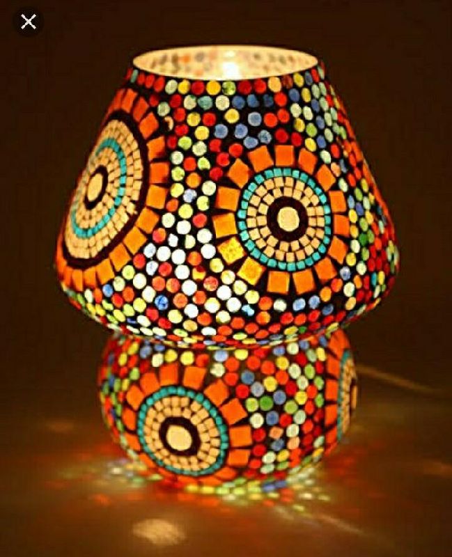 Polished LED Antique Mosaic Table Lamp, Specialities : Low Power Consumption, Fine Finished