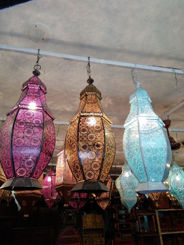 Polished Metal moroccan lamps, for Wedding, Lighting, Decoration, Technics : Hand Made