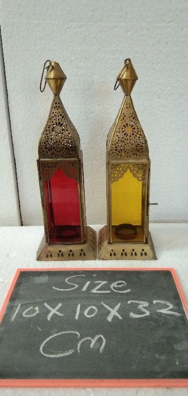 Metal moroccan lantern, for Wedding, Decoration, Packaging Type : Carton Box