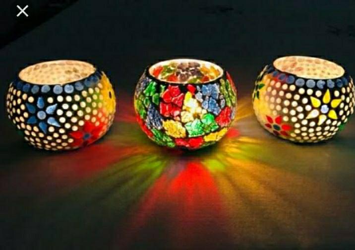 Glass Mosaic Candle Holder, Feature : Durable, High Quality