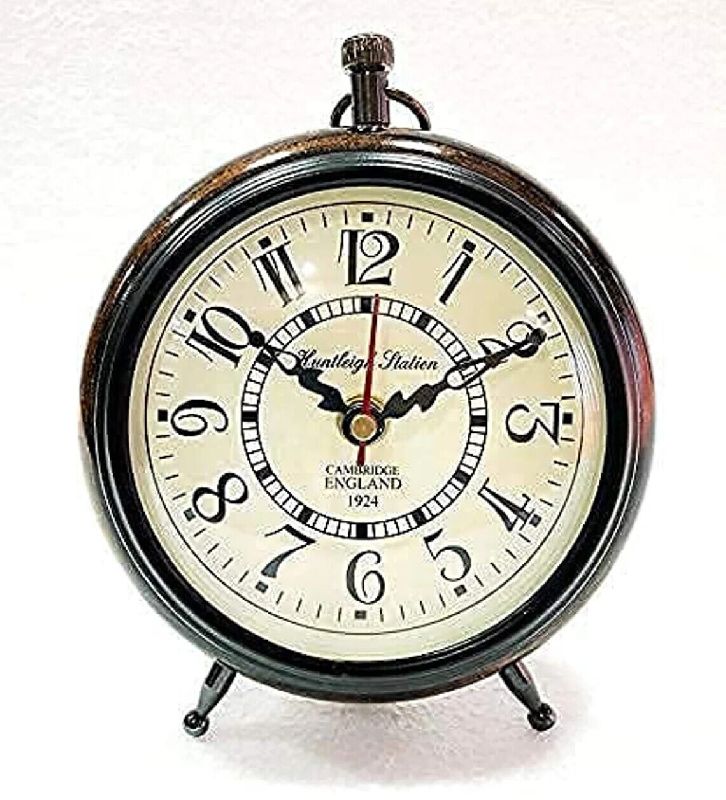 Antique Wooden Table Clock