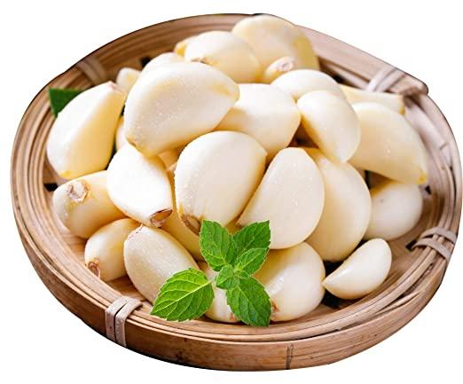 Organic peeled garlic, Packaging Type : Plastic Packet