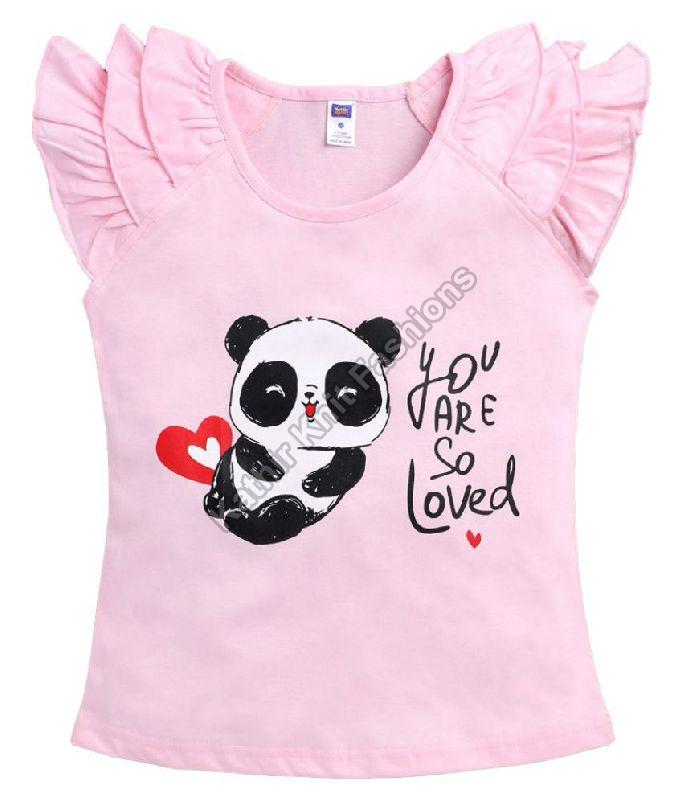 Printed Cotton Girls Fancy T-shirt, Feature : Anti-Wrinkle, Breathable