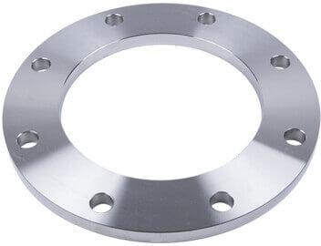 Round Polished Nickel Alloy Flanges, Color : Silver