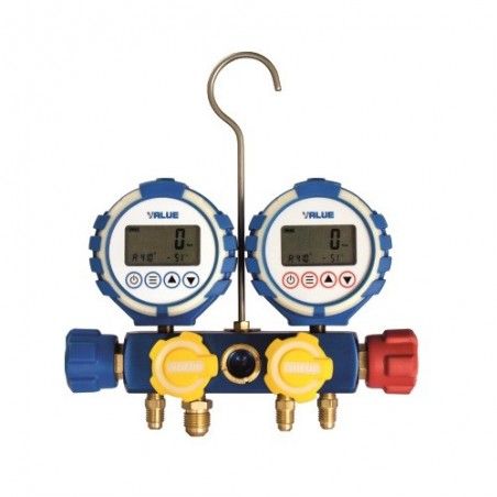 VDG-4-S1 Digital Double Manifold Gauge, Feature : Perfect Strength, Robust Construction, Rust Proof