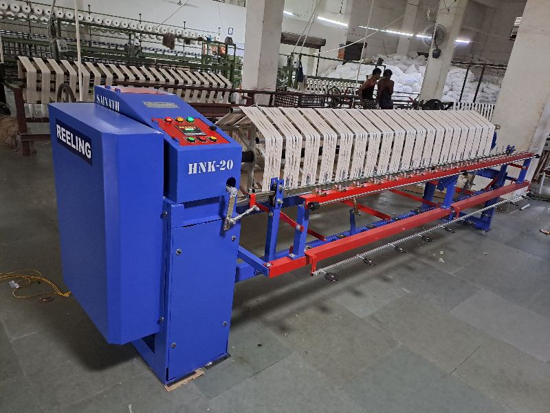 Light White Semi Automatic Cone to hank Yarn Reeling machine