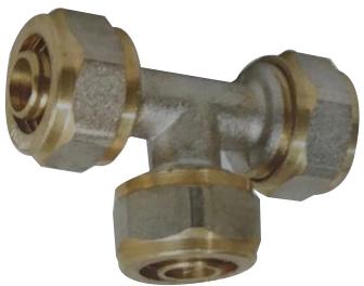 Brass Polished Composite Pipe Equal Tee, Certification : ISI Certified