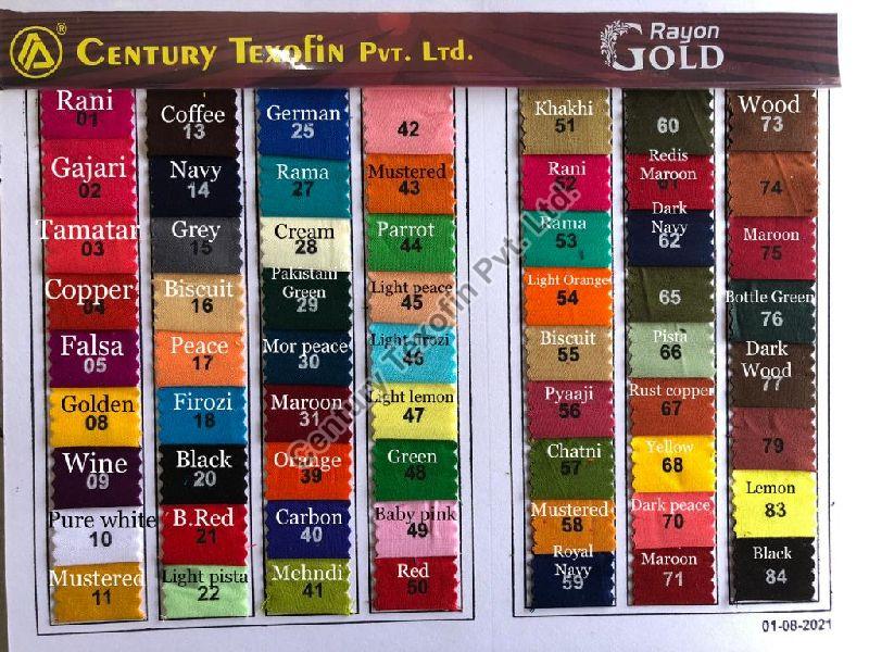 Dyed Rayon Fabric, For Making Garments, Feature : Great Designs, Premium Quality