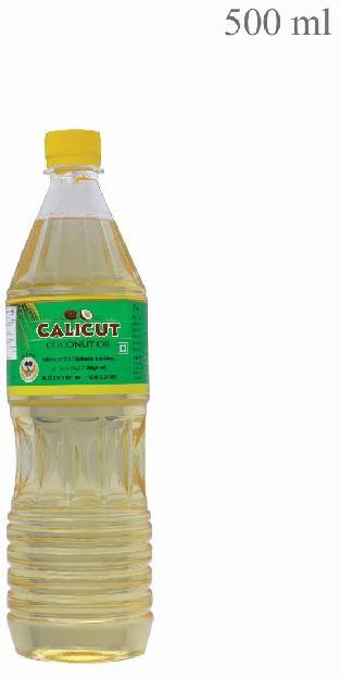 500ml Bottle Calicut Coconut Oil, Color : Yellow