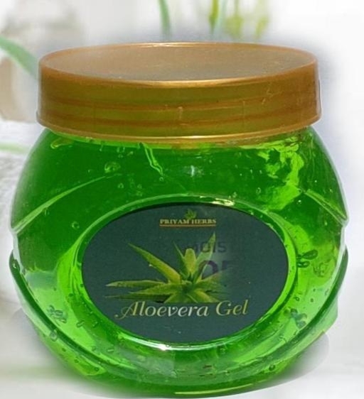 Priyam Herbs Aloevera Gel, for Parlour, Personal, Packaging Type : Glass Jar