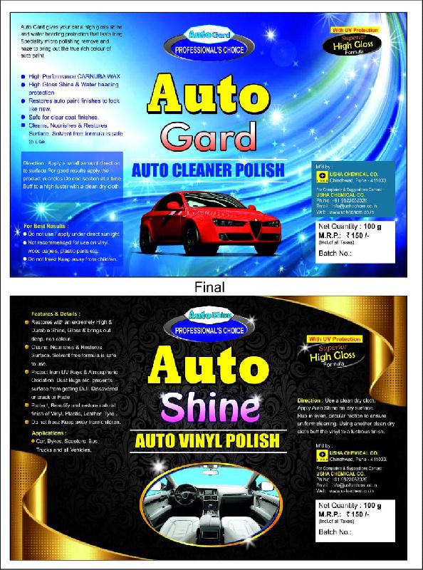 Car Polish, Car Sealent