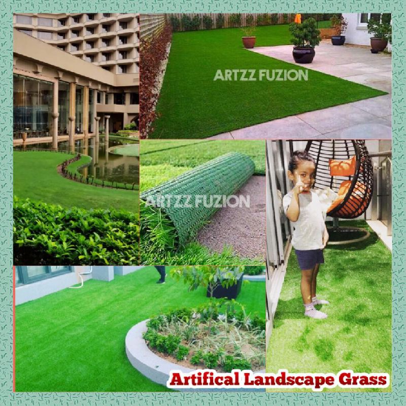 Plain Artificial Landscape Grass, Size : Multisize