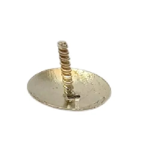 Brass Earring Small Back Screw, Packaging Type : Packet
