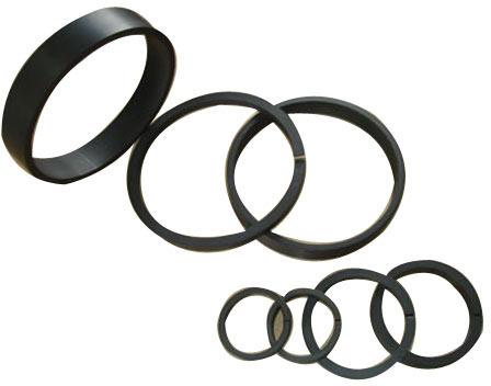 Polished Carbon Filled Teflon Ring, Shape : Round