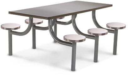 Polished Stainless Steel Multi Seater Canteen Table, Feature : Easy To Assemble, Perfect Shape, Rust Proof