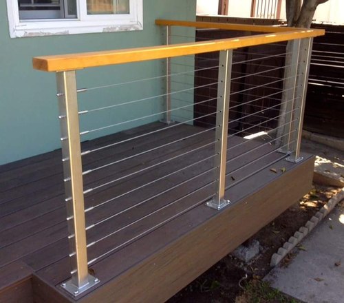Polished Stainless Steel Cable Railing, for Staircase Use, Feature : Corrosion Proof, Easy To Fit