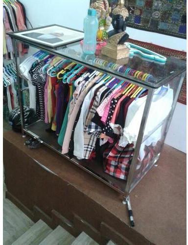 Stainless Steel Wheeled Clothes Rack, Feature : Easy To Move, High Strength