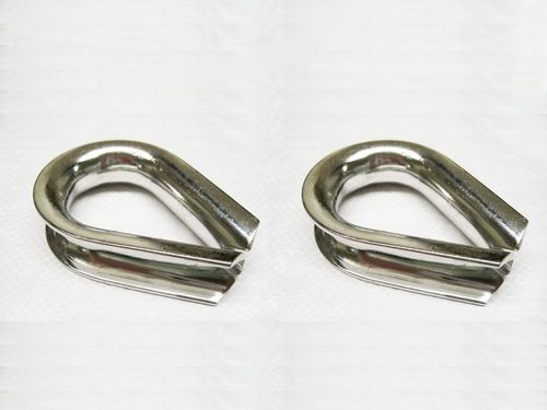Polished Wire Rope Thimbles, for Industries, Color : Silver