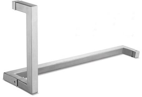 Shower Glass Door Square Handle, Color : Silver